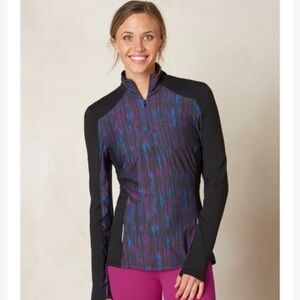 PrAna Sierra 1/4 Zip Long Sleeve Athletic Top